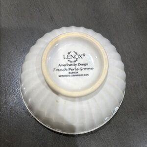 Lenox French Perle Groove White Mini Bowl